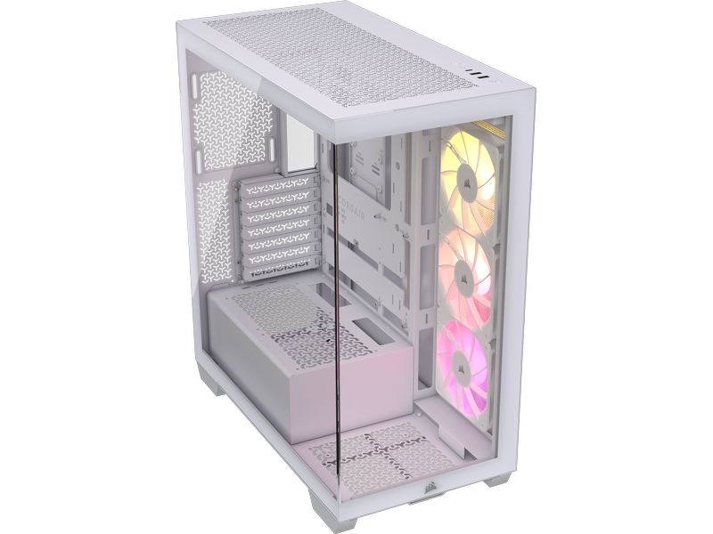 Corsair Boîtier d’ordinateur 3500X ARGB TG Blanc