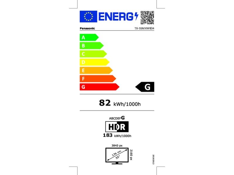 Panasonic TV TX-55MXW834 55", 3840 x 2160 (Ultra HD 4K), LED-LCD