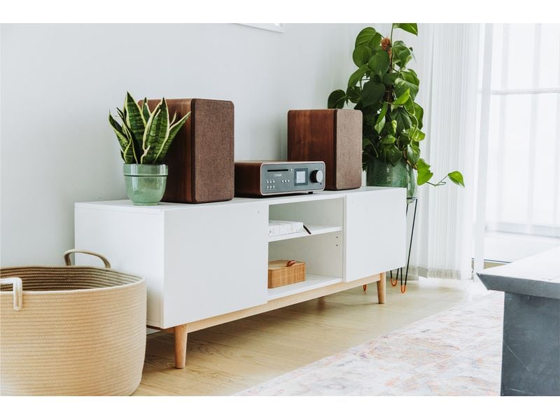 Pure Micro-HiFi Anlage Classic Stereo Schwarz/Walnuss