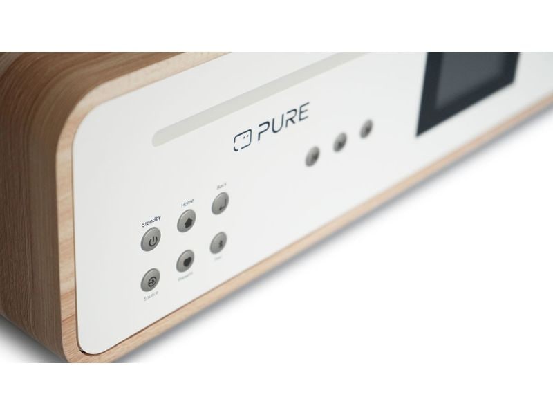 Pure Micro-HiFi Anlage Classic Stereo Eiche/Weiss