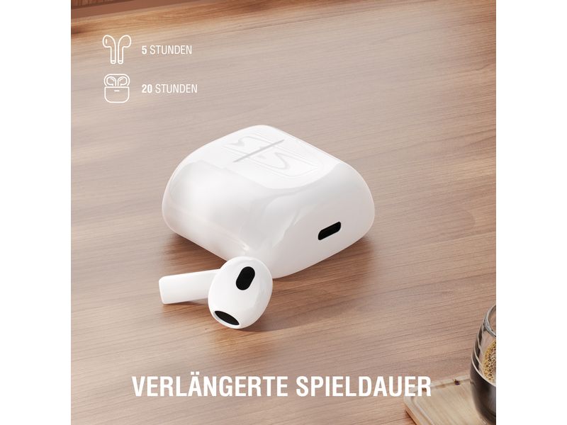 4smarts True Wireless In-Ear-Kopfhörer SkyBuds 2 ENC Weiss