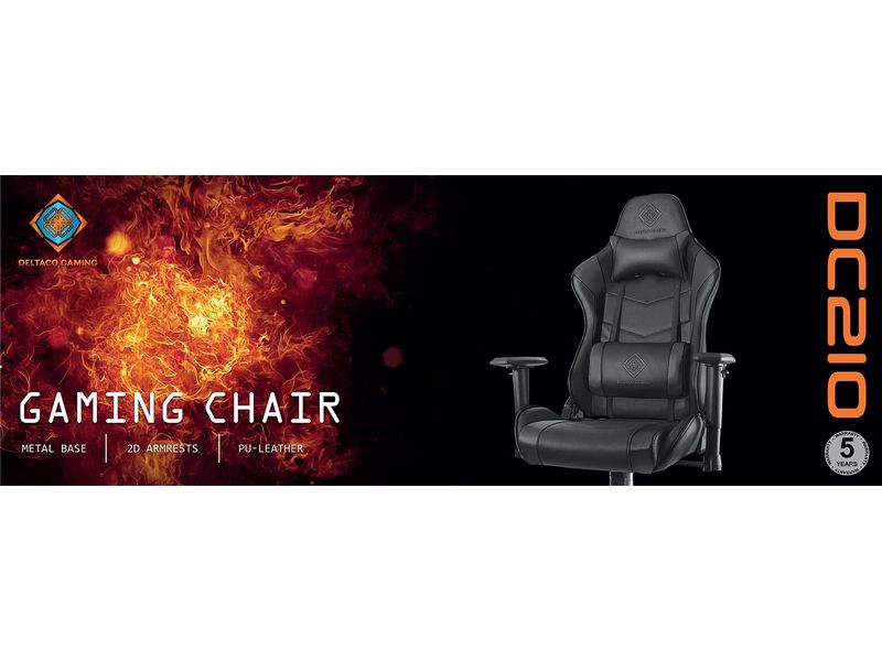 DELTACO Chaise de gaming GAM-096 Noir