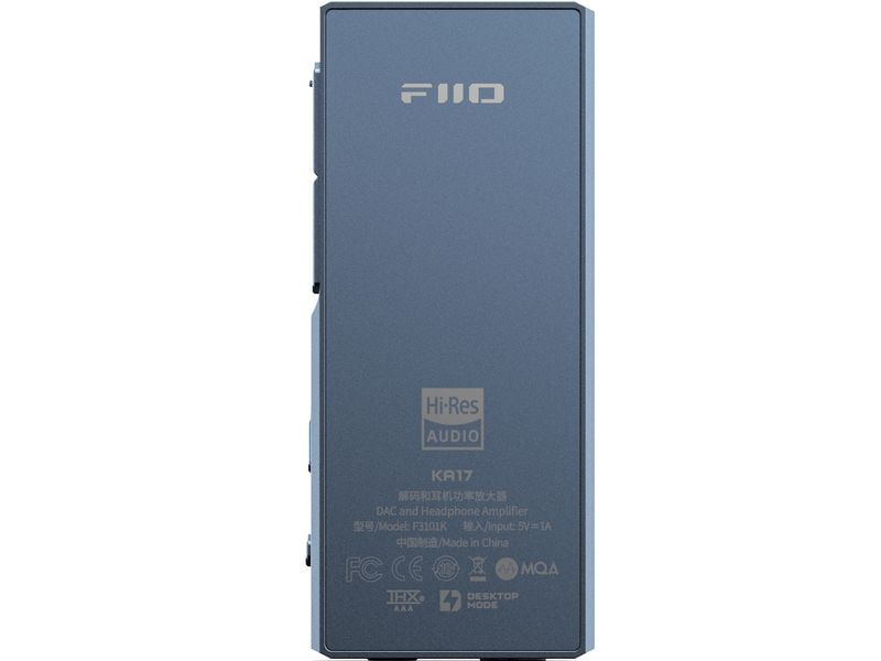 FiiO Amplificateur de casque & USB-DAC KA17 Bleu