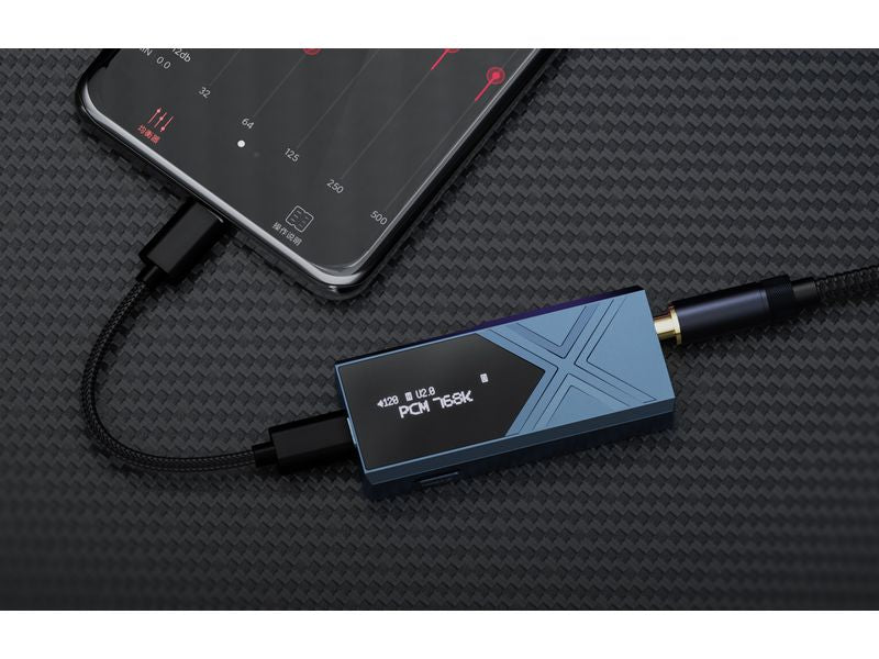 FiiO Amplificateur de casque & USB-DAC KA17 Bleu