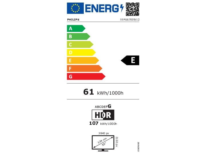 Philips TV 55PUS7009/12 55", 3840 x 2160 (Ultra HD 4K), LED-LCD