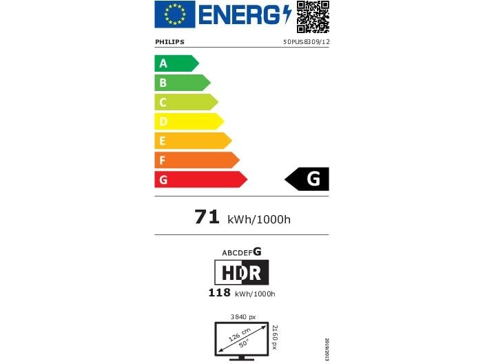Philips TV 50PUS8309/12 50", 3840 x 2160 (Ultra HD 4K), LED-LCD