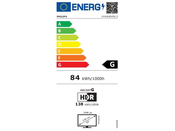 Philips TV 55PUS8309/12 55", 3840 x 2160 (Ultra HD 4K), LED-LCD