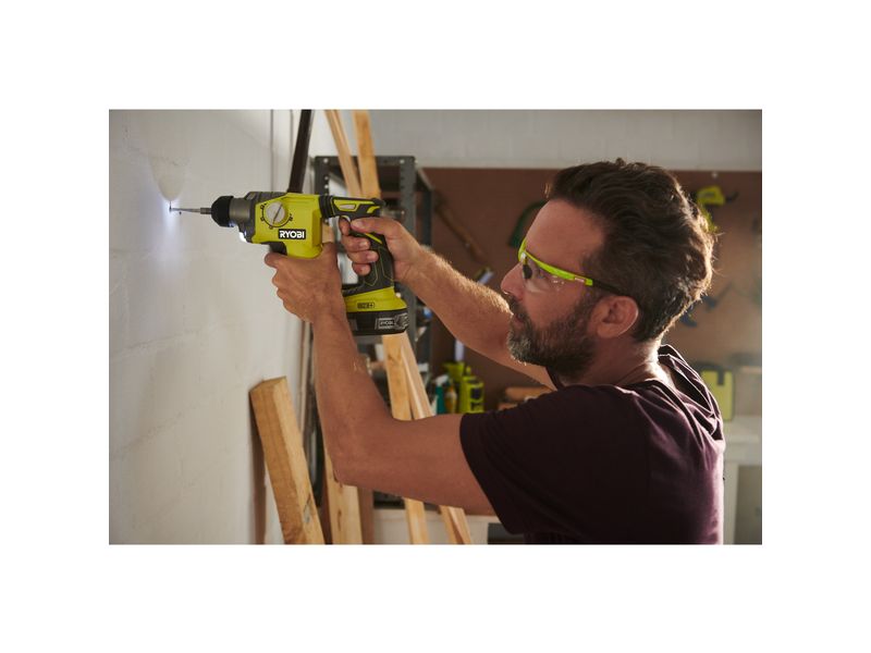 RYOBI Marteau perforateur sans fil R18SDS-0, Solo, 18 V, 1.3 Joule