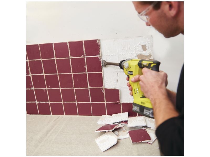 RYOBI Marteau perforateur sans fil R18SDS-0, Solo, 18 V, 1.3 Joule