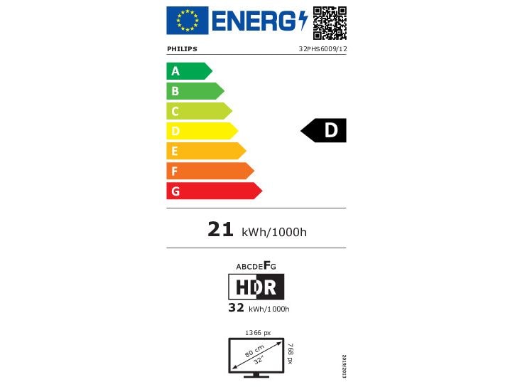 Philips TV 32PHS6009/12 32", 1280 x 720 (HD720), LED-LCD