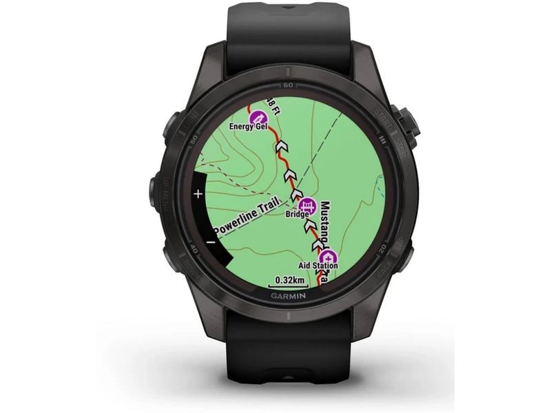 GARMIN Montre de sport GPS Fenix 7S Pro Sapphire Solar Edition Noir