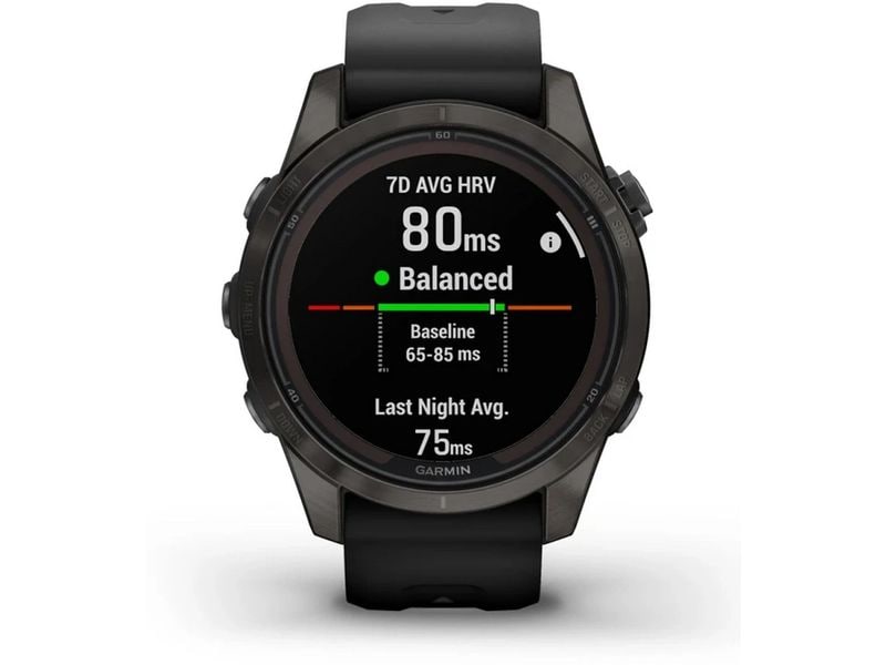 GARMIN Montre de sport GPS Fenix 7S Pro Sapphire Solar Edition Noir