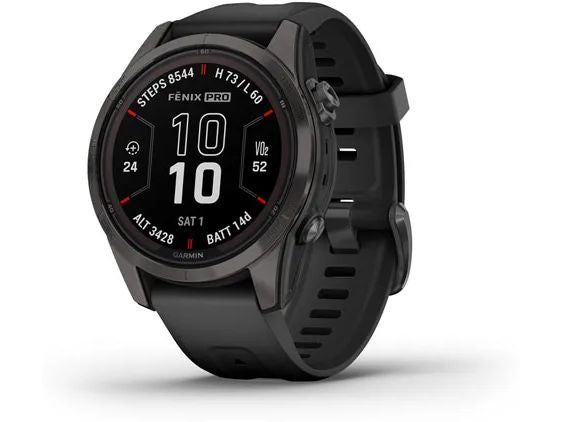 GARMIN GPS-Sportuhr Fenix 7S Pro Sapphire Solar Edition Schwarz