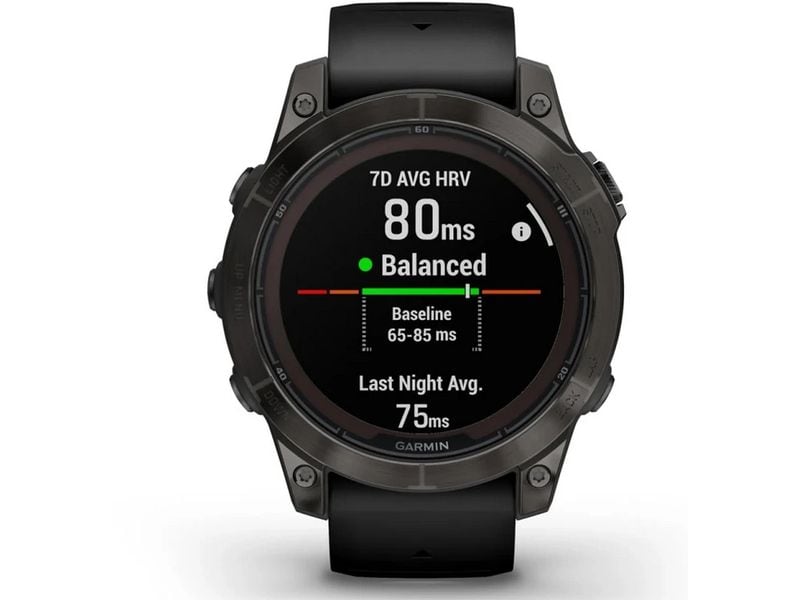 GARMIN Sportuhr Fenix 7 Pro Sapphire Solar Edition Anthrazit