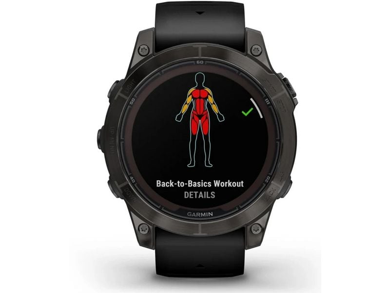 GARMIN Sportuhr Fenix 7 Pro Sapphire Solar Edition Anthrazit