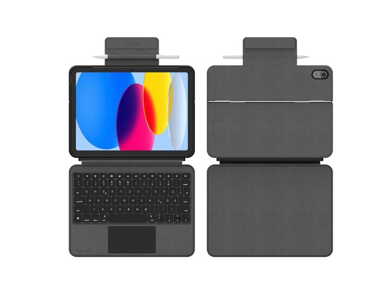 4smarts Tablet Tastatur Cover Solid Pro für iPad 10th Gen. CH