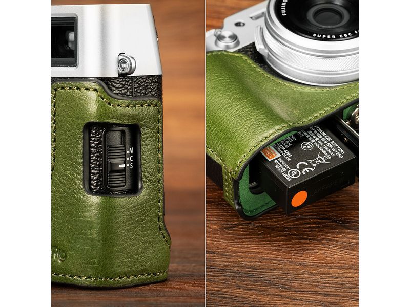 Smallrig Leder-Halbschalen-Kit für FUJIFILM X100VI - Grün