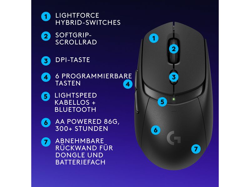 Logitech Gaming-Maus G309 Lightspeed Schwarz