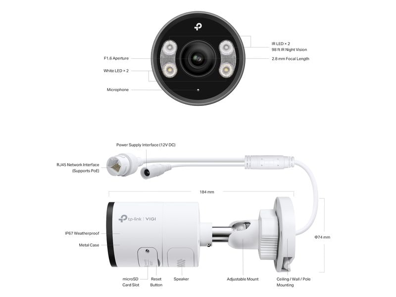 TP-Link Vigi Netzwerkkamera VIGI C385 4 mm