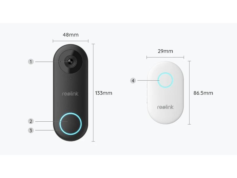 Reolink IP Türstation D340W 2K+