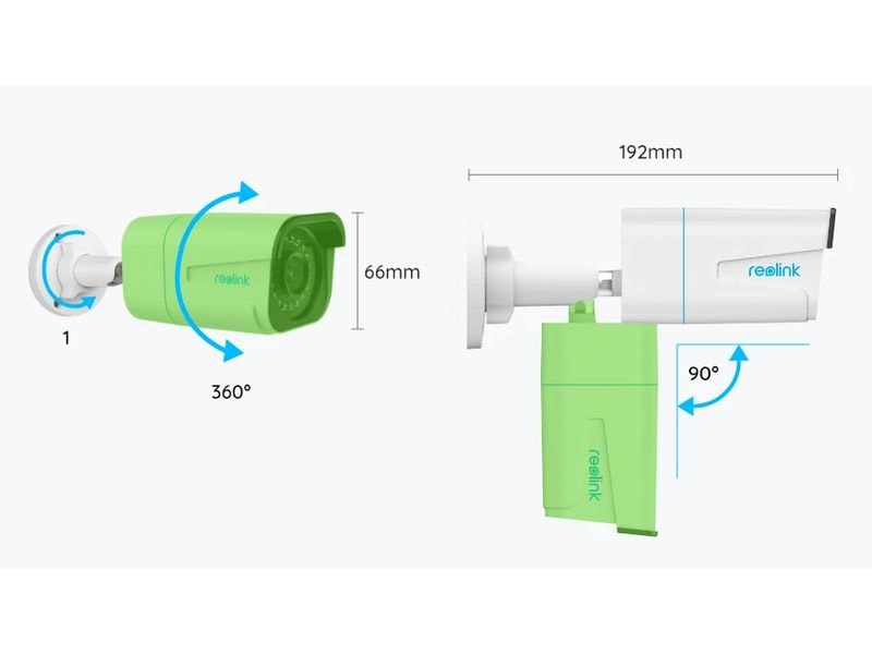 Reolink Netzwerkkamera P330 4K, Schwarz