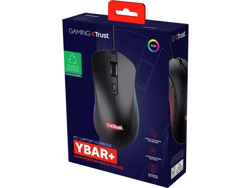 Trust Souris de gaming GXT 924 YBAR+