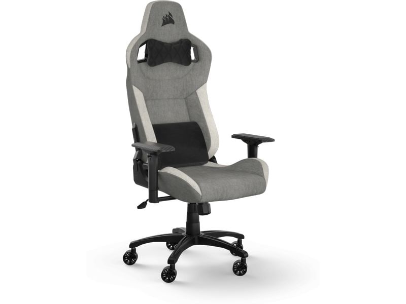 Corsair Chaise de gaming T3 Rush (2023) Gris/Blanc