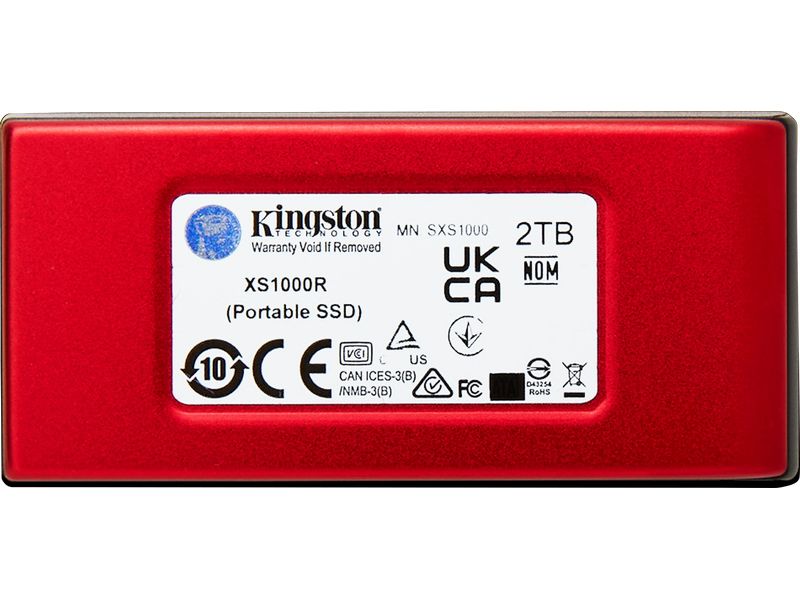 Kingston Externe SSD XS1000 2000 GB, Rot