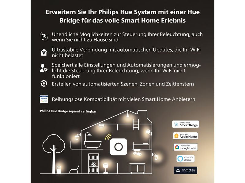 Philips Hue White Ambiance Runner Spot Extension Noir