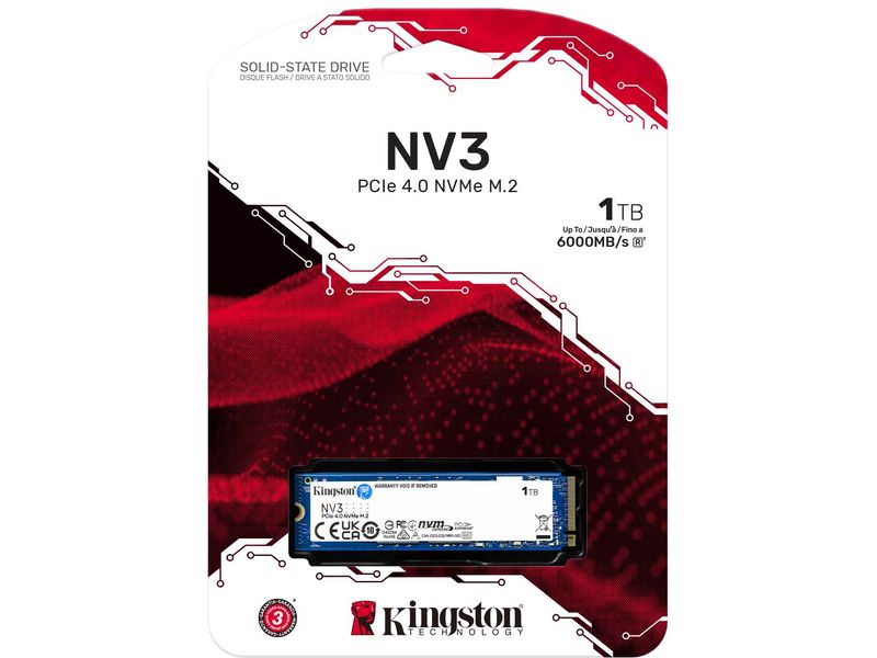 Kingston SSD NV3 M.2 2280 NVMe 1000 GB