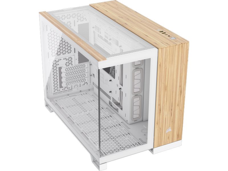 Corsair Boîtier d’ordinateur 2500X blanc/bambou