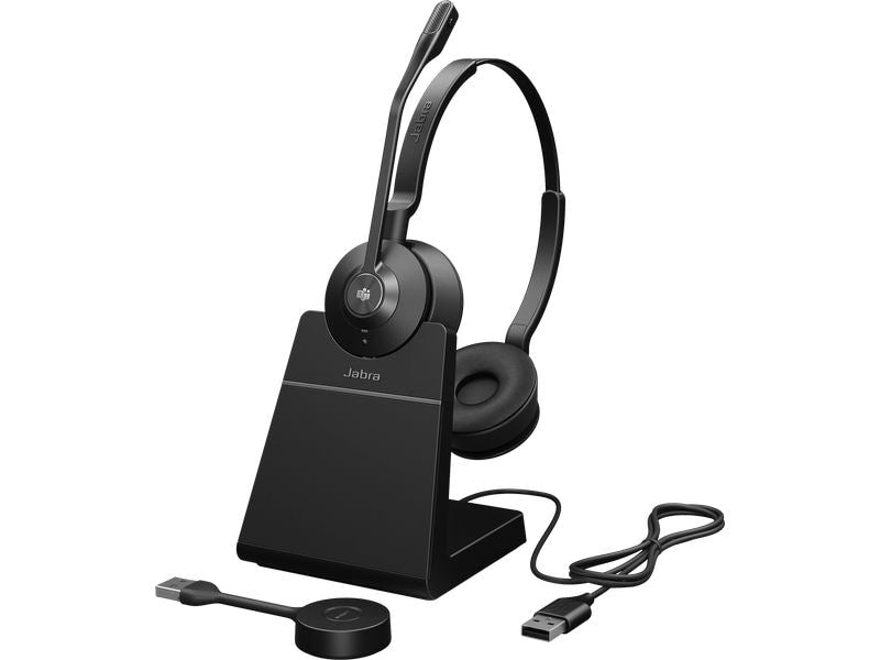 Jabra Casque Engage 55 SE MS Stereo USB-A, station de chargement incluse