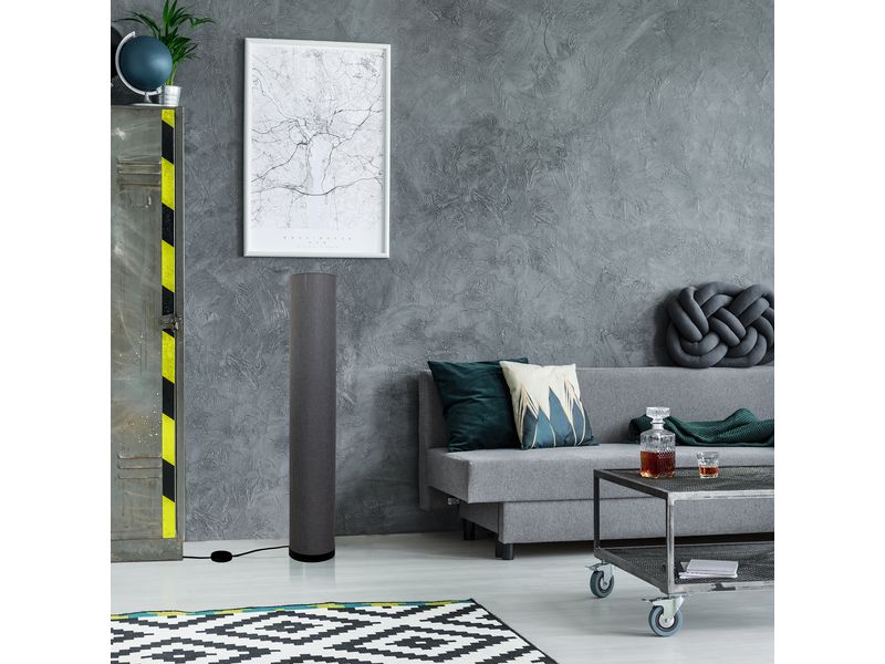 Näve Lampe sur pied «BEATE» Gris H: 110 cm