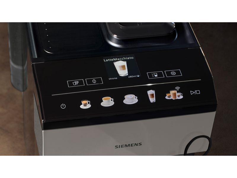 Siemens Machine à café automatique EQ500 Classic Connect Acier inoxydable, Noir