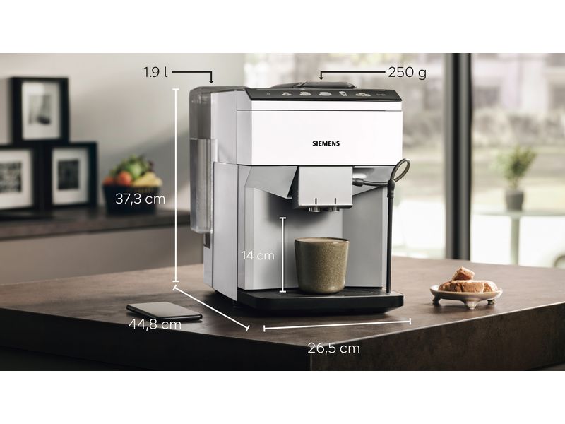 Siemens Kaffeevollautomat EQ500 Classic TP515D02 Weiss