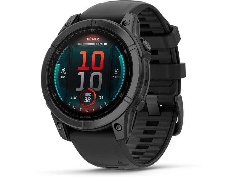 GARMIN Montre de sport Fenix E, 47 mm Noir