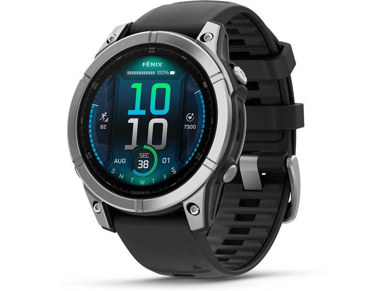 GARMIN Montre de sport Fenix E, 47 mm Argent