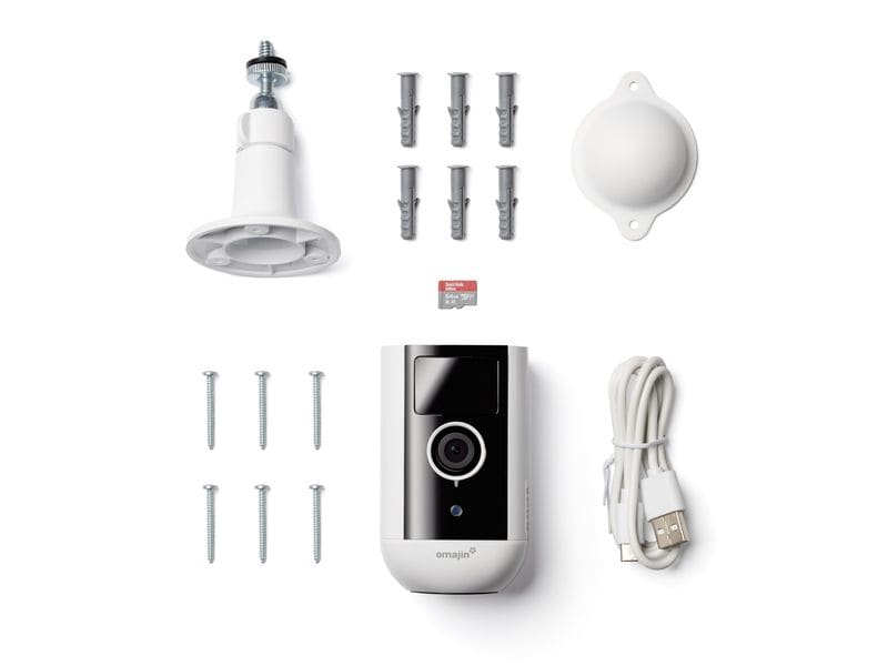 omajin by Netatmo Netzwerkkamera OMA-OWC-01-EU + 64GB MicroSD