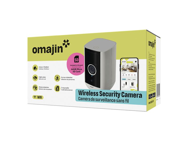 omajin by Netatmo Netzwerkkamera OMA-OWC-01-EU + 64GB MicroSD