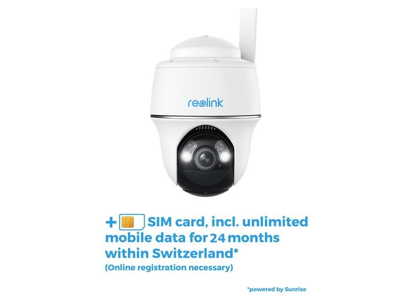 Reolink 4G/LTE-Kamera G440 inkl. Solarpanel und 24M Sim