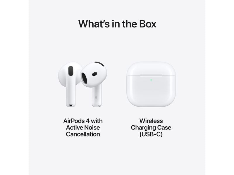 Apple True Wireless In-Ear-Kopfhörer AirPods 4 ANC USB-C &amp; MagSafe