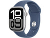 Apple Watch Series 10 42 mm Alu argent Sport Denim S/M