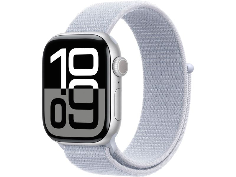 Apple Watch Series 10 42 mm LTE Alu Silber Loop Blau