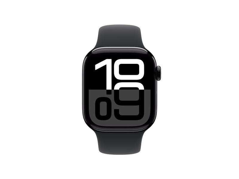 Apple Watch Series 10 42 mm Alu Jet Black Sport S/M