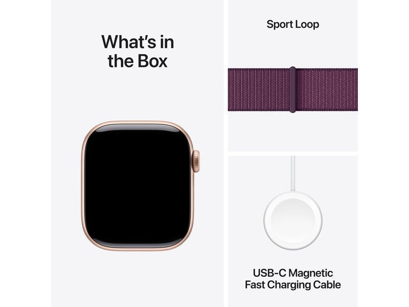 Apple Watch Series 10 42 mm LTE Alu Roségold Loop Plum