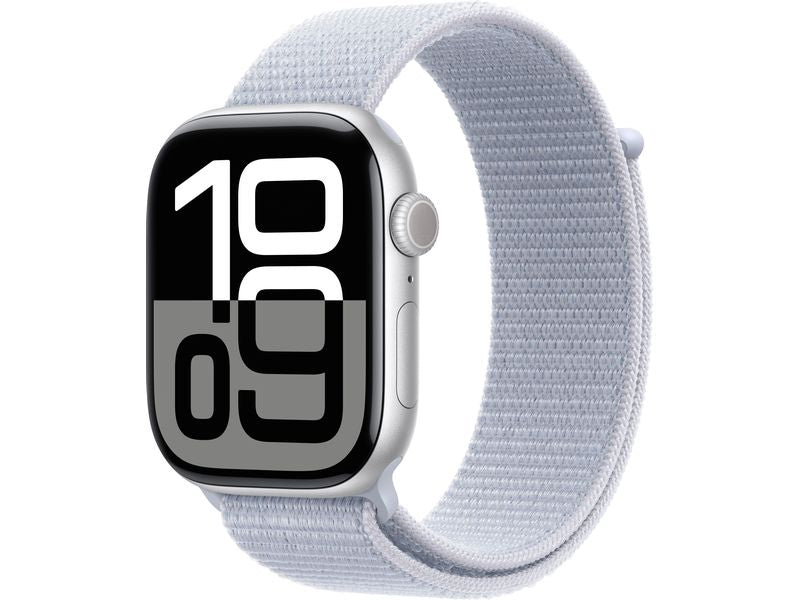 Apple Watch Series 10 46 mm LTE Aluminium Argent Boucle Bleu