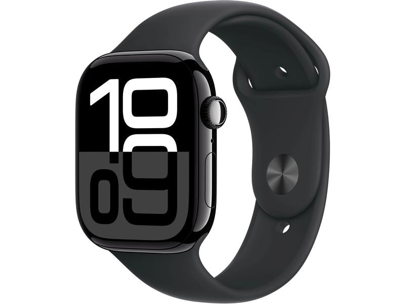 Apple Watch Series 10 46 mm Alu Jet Black Sport S/M