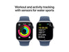 Apple Watch Series 10 46 mm Alu argent Sport Denim S/M