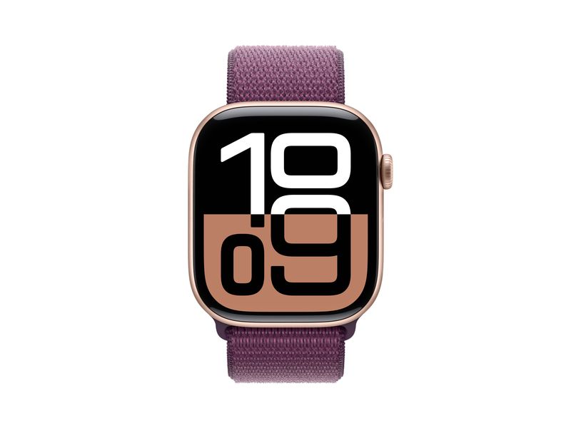 Apple Watch Series 10 46 mm LTE Alu Roségold Loop Plum