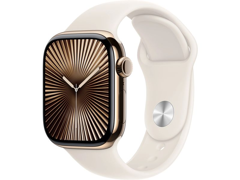 Apple Watch Series 10 42 mm LTE Titanium Rosegold Sport Blanc S/M